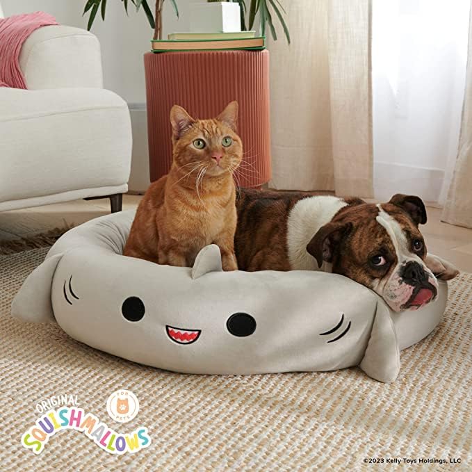 Ultra-Soft Plush Shark Pet Bed