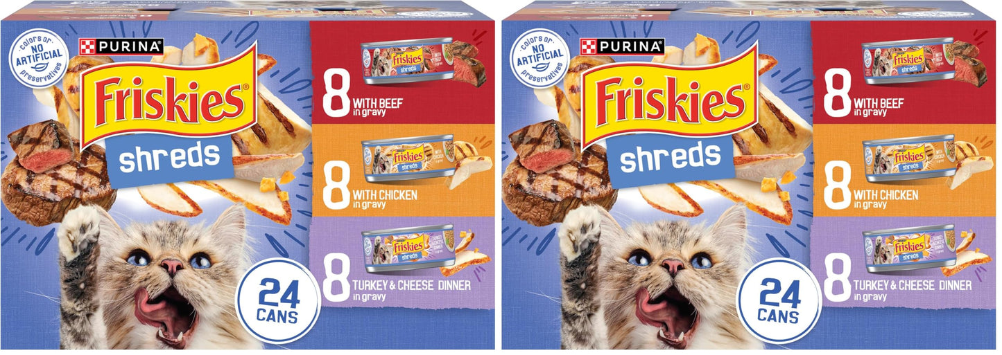 Gravy Wet Cat Food Shreds Variety Pack