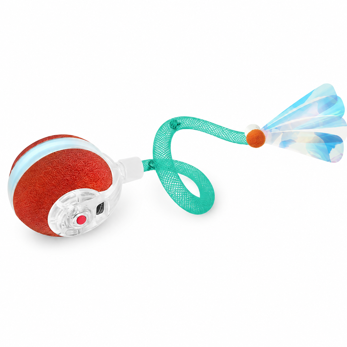 Interactive Moving Cat Ball with Mesh Tail