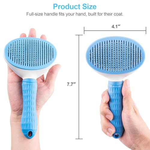 Self-Cleaning Slicker Brush for Dogs & Cats