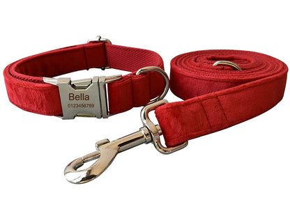 Personalized Dog Collar with Engraved Name & Number