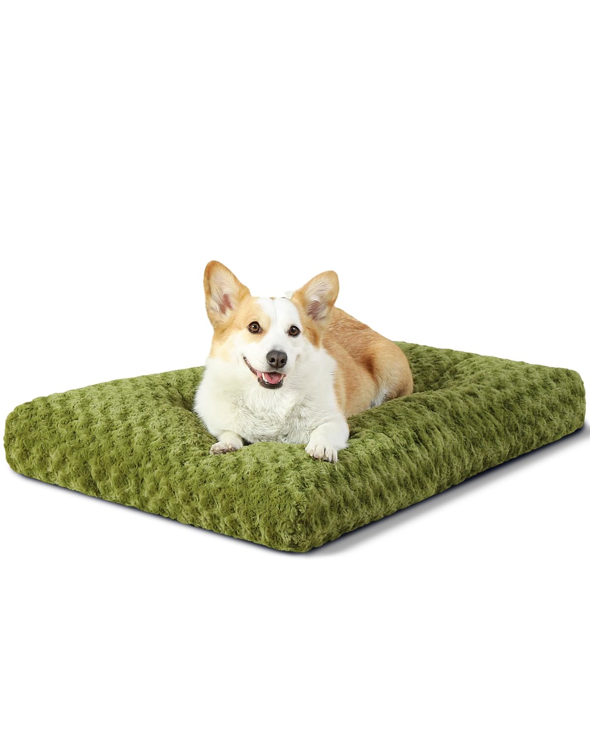 Washable Plush Dog Crate Bed & Pet Mat