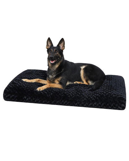 Washable Plush Dog Crate Bed & Pet Mat