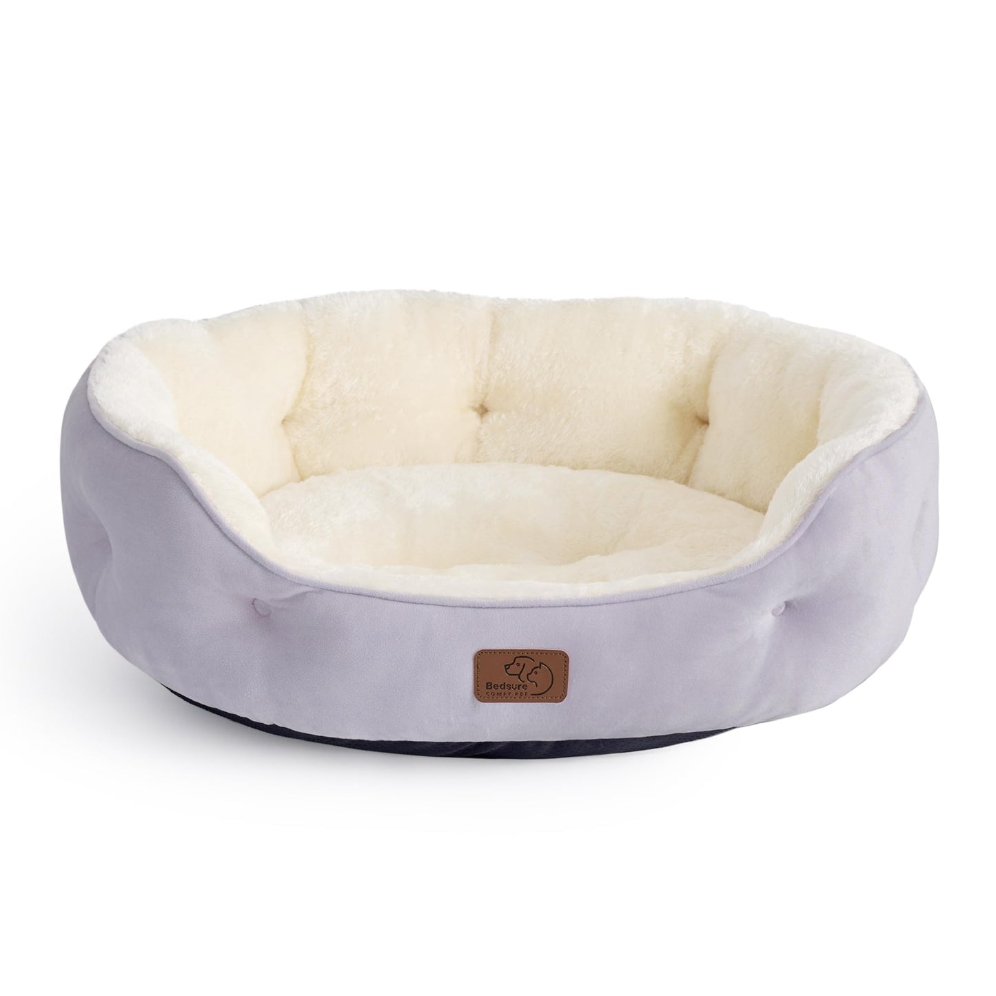 Washable Round Pet Bed for Small Dogs & Cats
