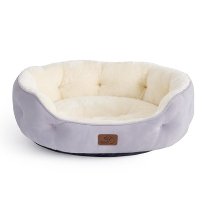 Washable Round Pet Bed for Small Dogs & Cats