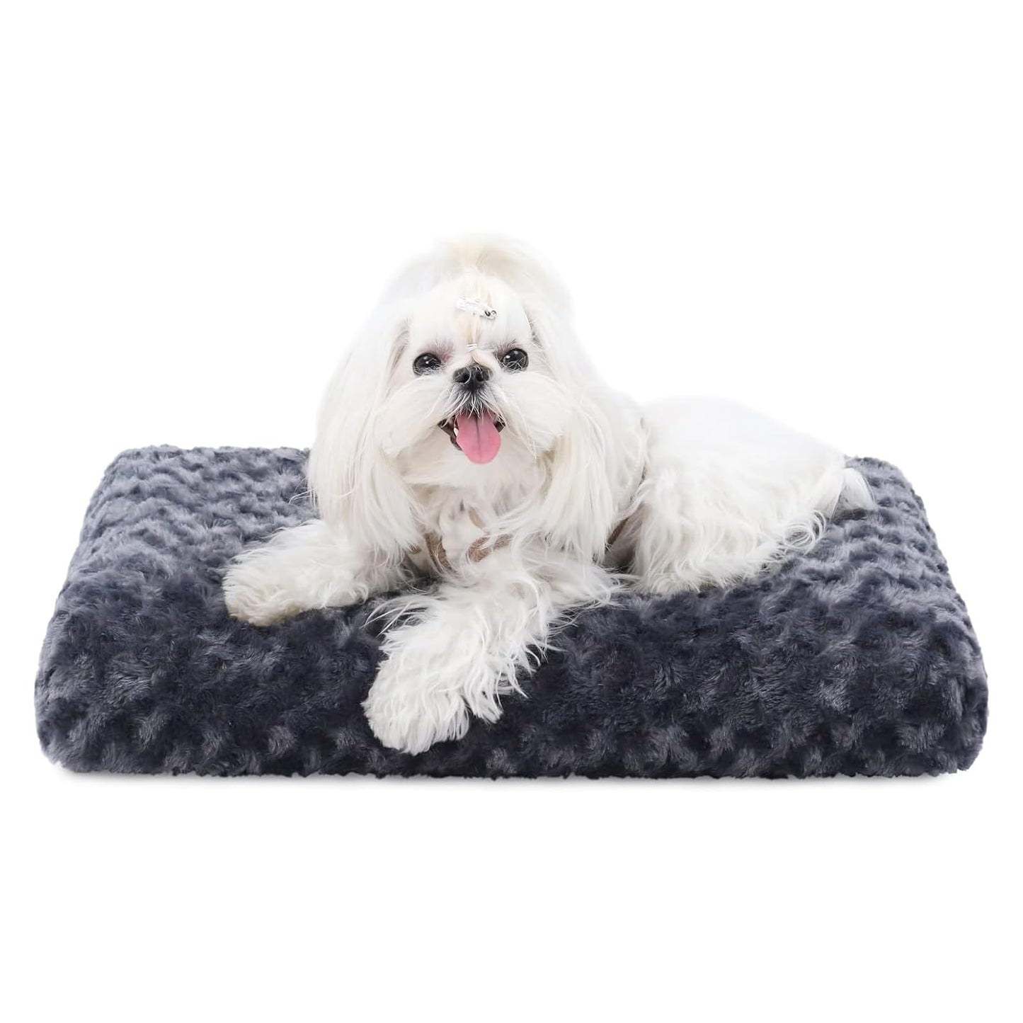 Washable Plush Dog Crate Bed & Pet Mat