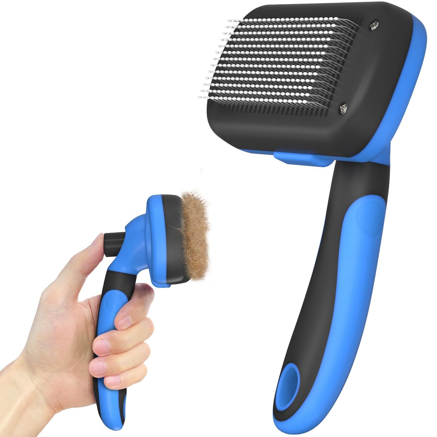 Self-Cleaning Deshedding Brush for Dogs & Cats