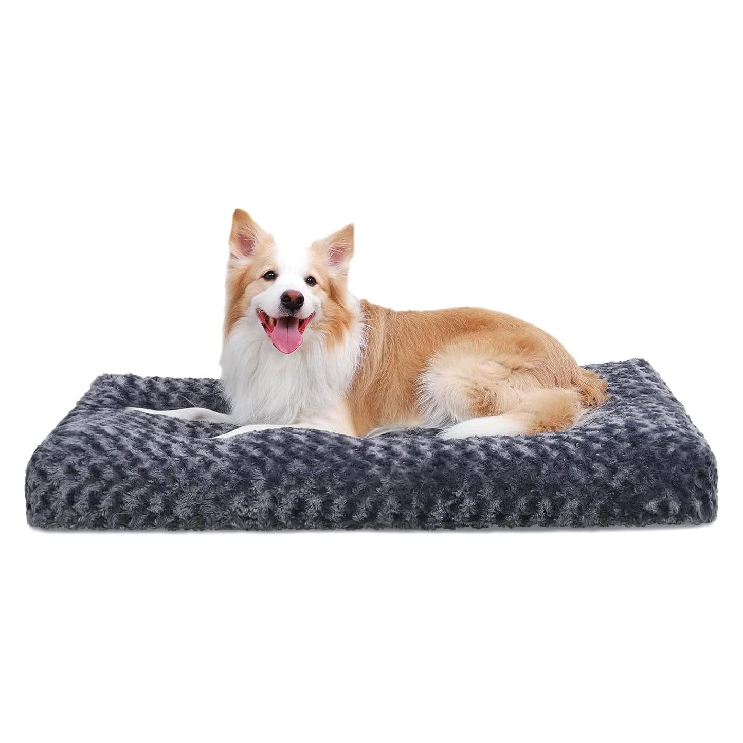 Washable Plush Dog Crate Bed & Pet Mat