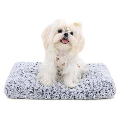 Washable Plush Dog Crate Bed & Pet Mat