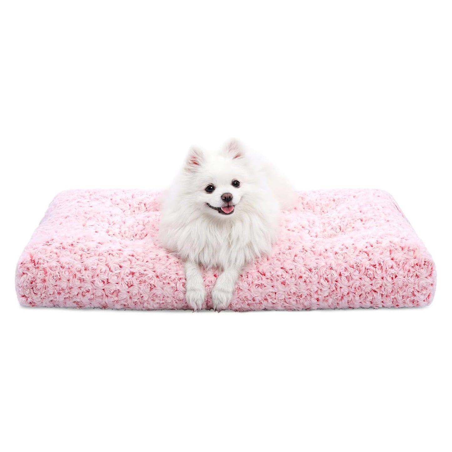 Washable Plush Dog Crate Bed & Pet Mat