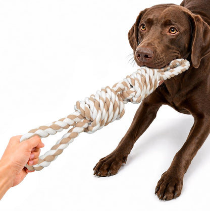 5-Knot Cotton Rope Dog Toy for Tug & Chew