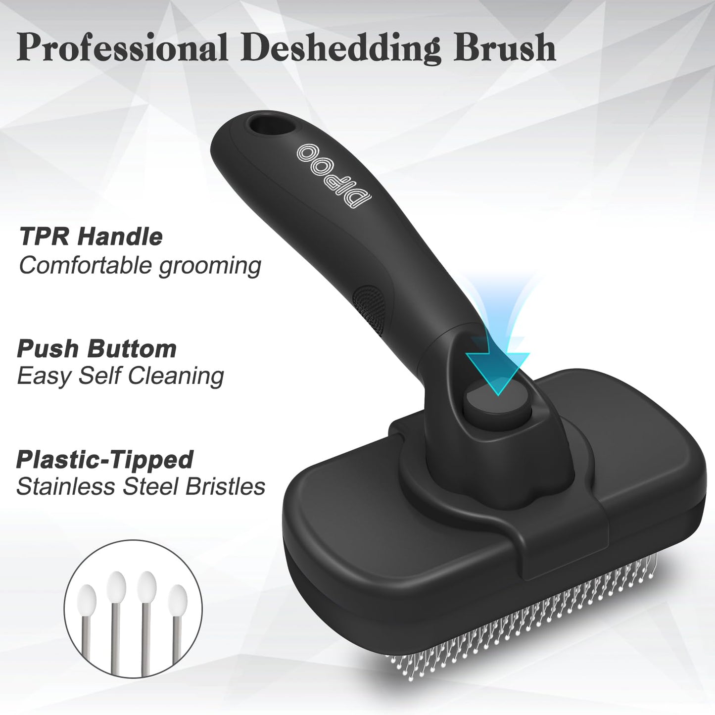 Self-Cleaning Deshedding Brush for Dogs & Cats