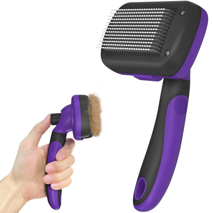 Self-Cleaning Deshedding Brush for Dogs & Cats