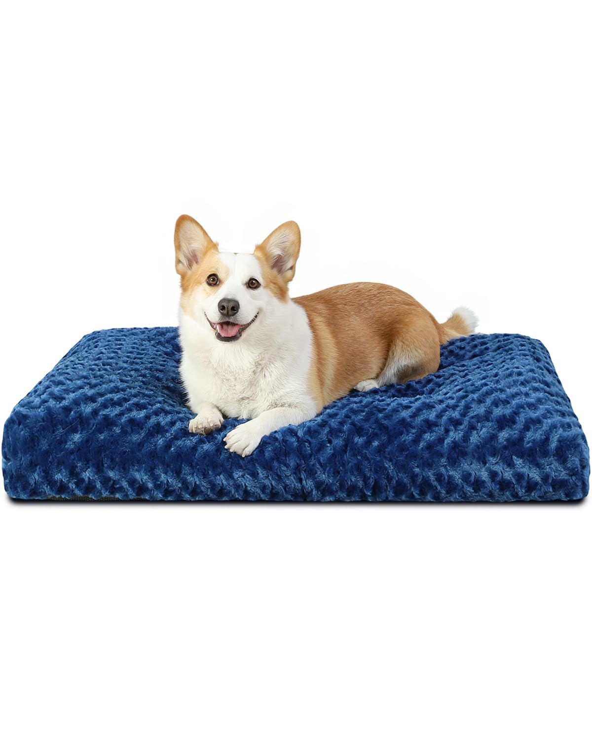 Washable Plush Dog Crate Bed & Pet Mat