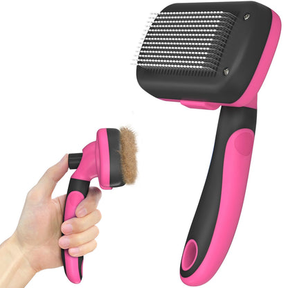 Self-Cleaning Deshedding Brush for Dogs & Cats