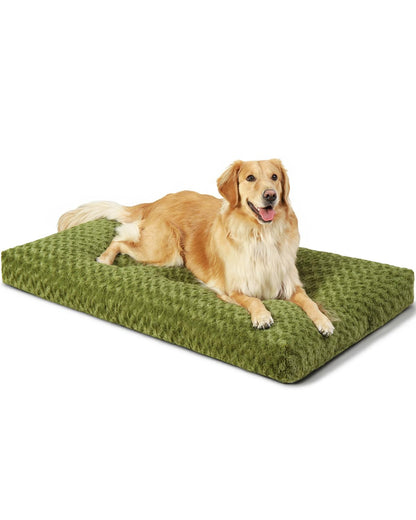 Washable Plush Dog Crate Bed & Pet Mat