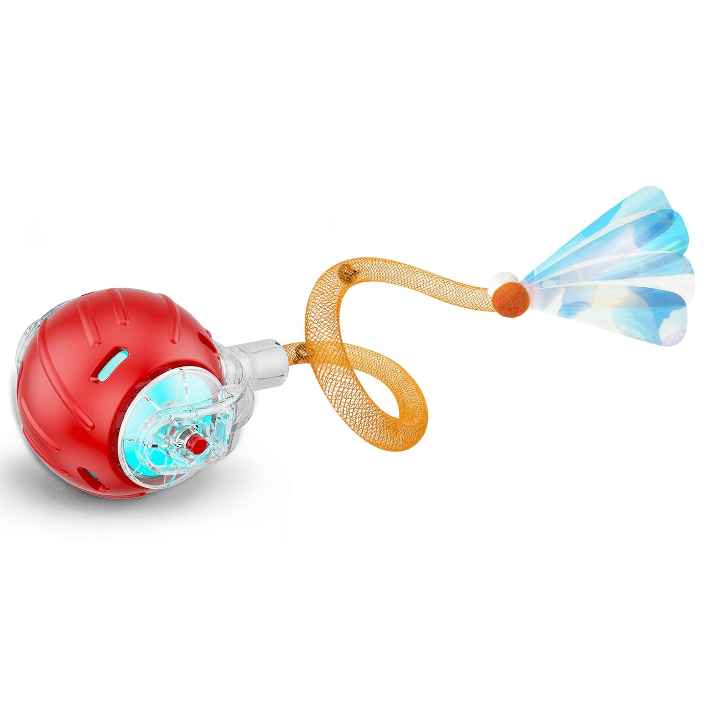 Interactive Moving Cat Ball with Mesh Tail