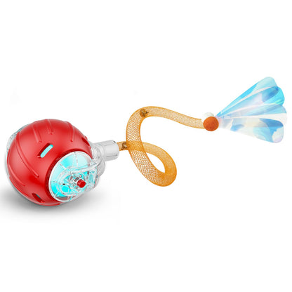 Interactive Moving Cat Ball with Mesh Tail