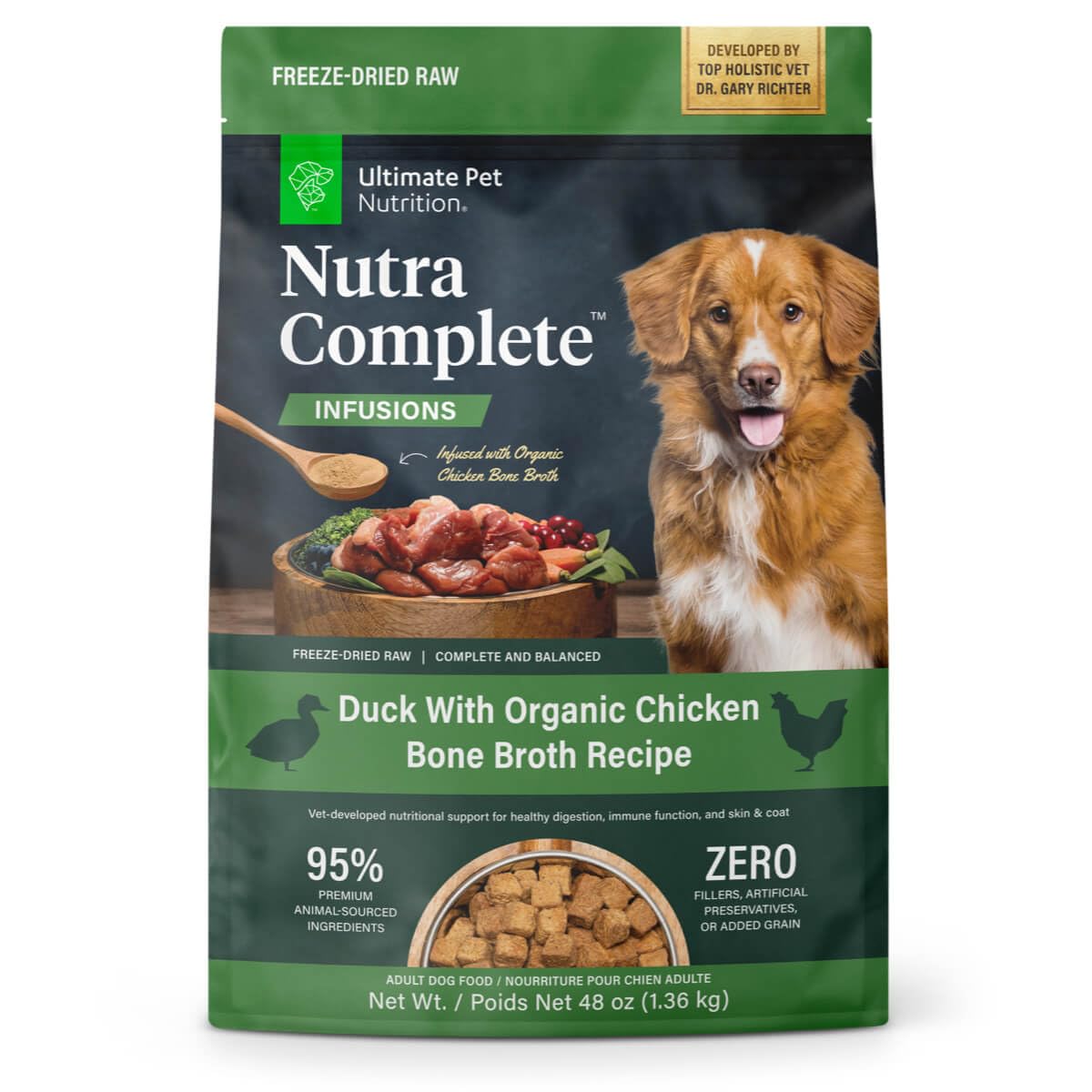 Freeze-Dried Raw Dog Food with Prebiotics