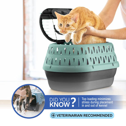 Two-Door Top-Load Pet Kennel for Small Pets
