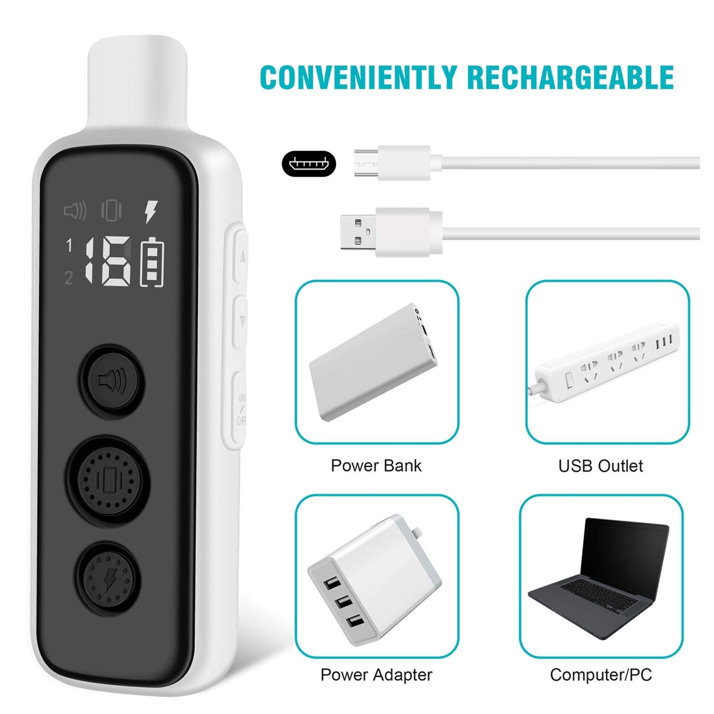 Waterproof Remote Training Collar for Two Dogs