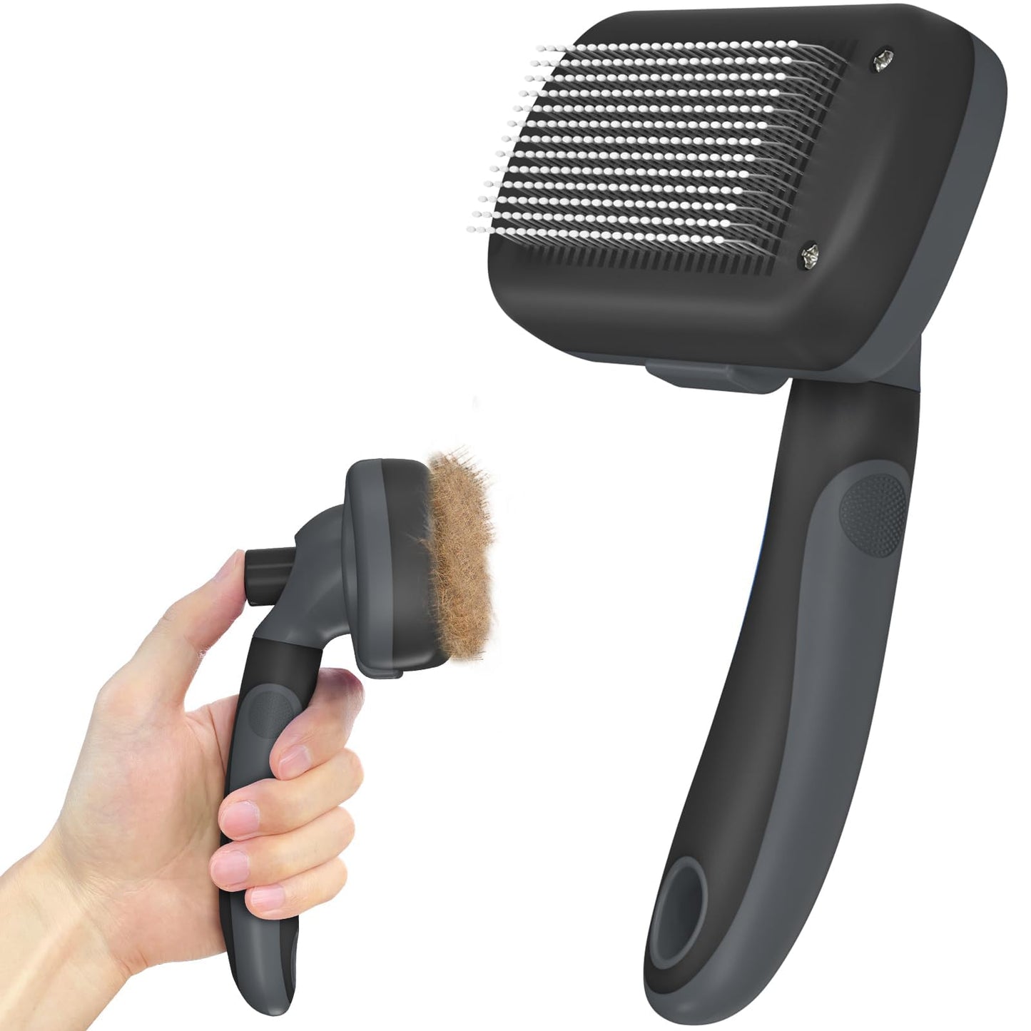Self-Cleaning Deshedding Brush for Dogs & Cats