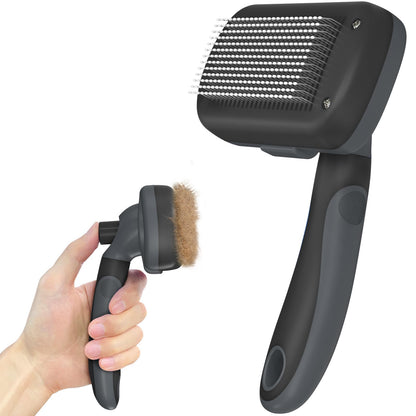 Self-Cleaning Deshedding Brush for Dogs & Cats