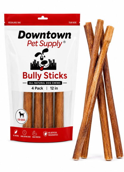 Natural Bully Stick Dog Chews for Long-Lasting Treats