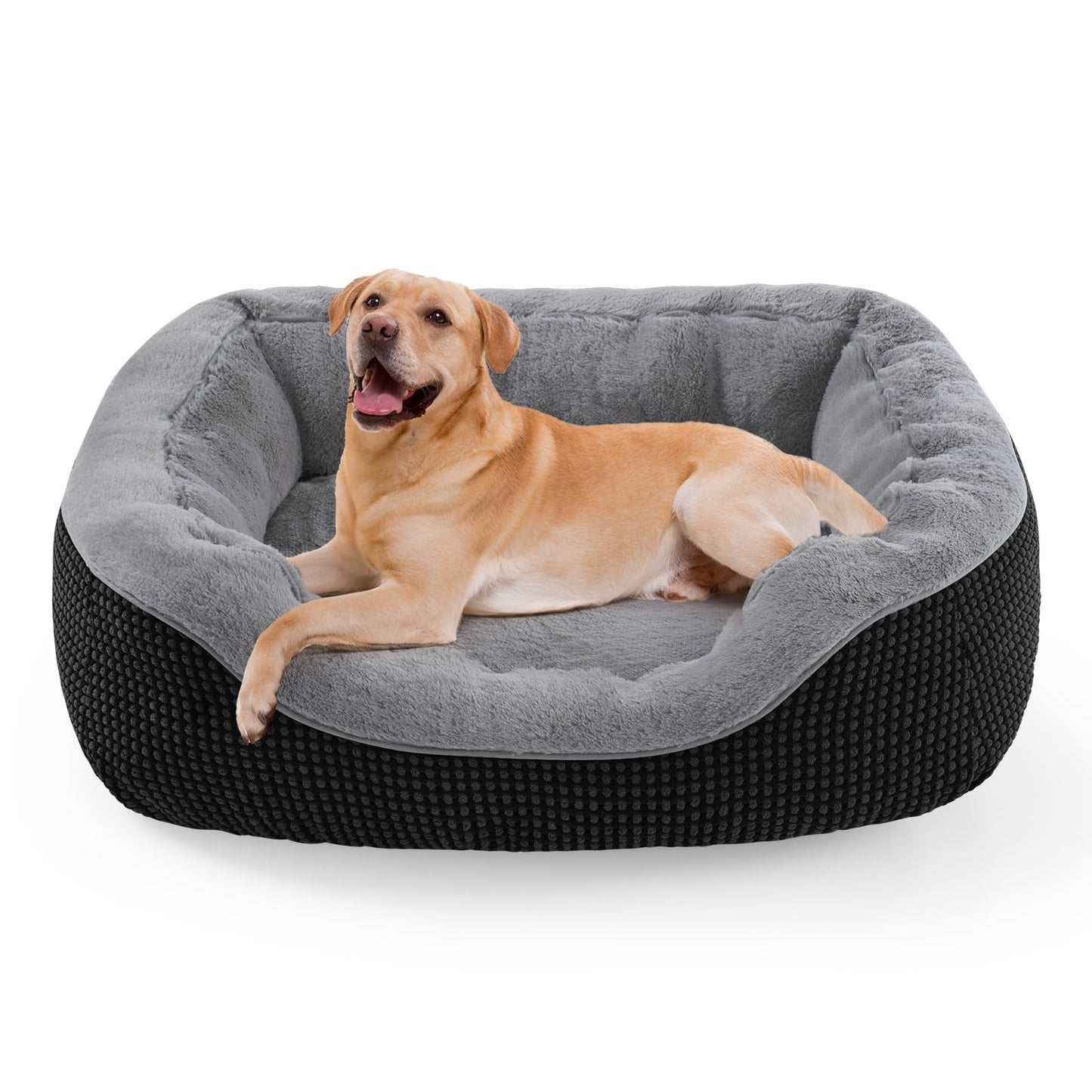 Orthopedic Calming Dog Bed with Anti-Slip Bottom
