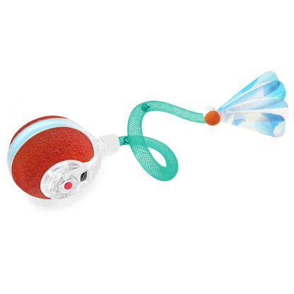 Interactive Moving Cat Ball with Mesh Tail