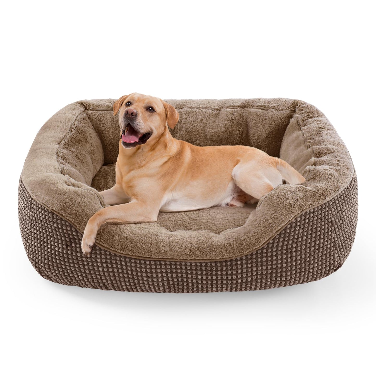 Orthopedic Calming Dog Bed with Anti-Slip Bottom