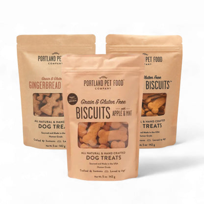 Grain-Free Natural Dog Biscuits with Simple Ingredients