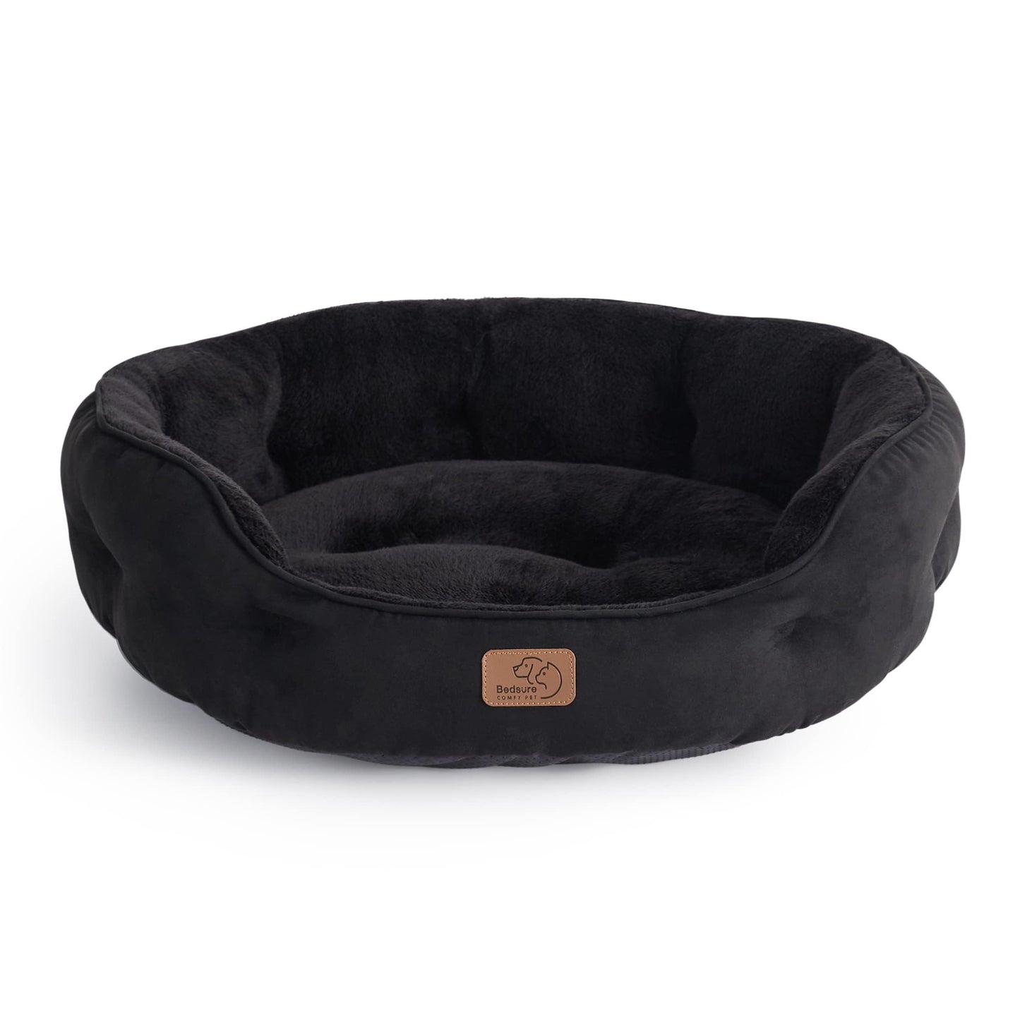 Washable Round Pet Bed for Small Dogs & Cats