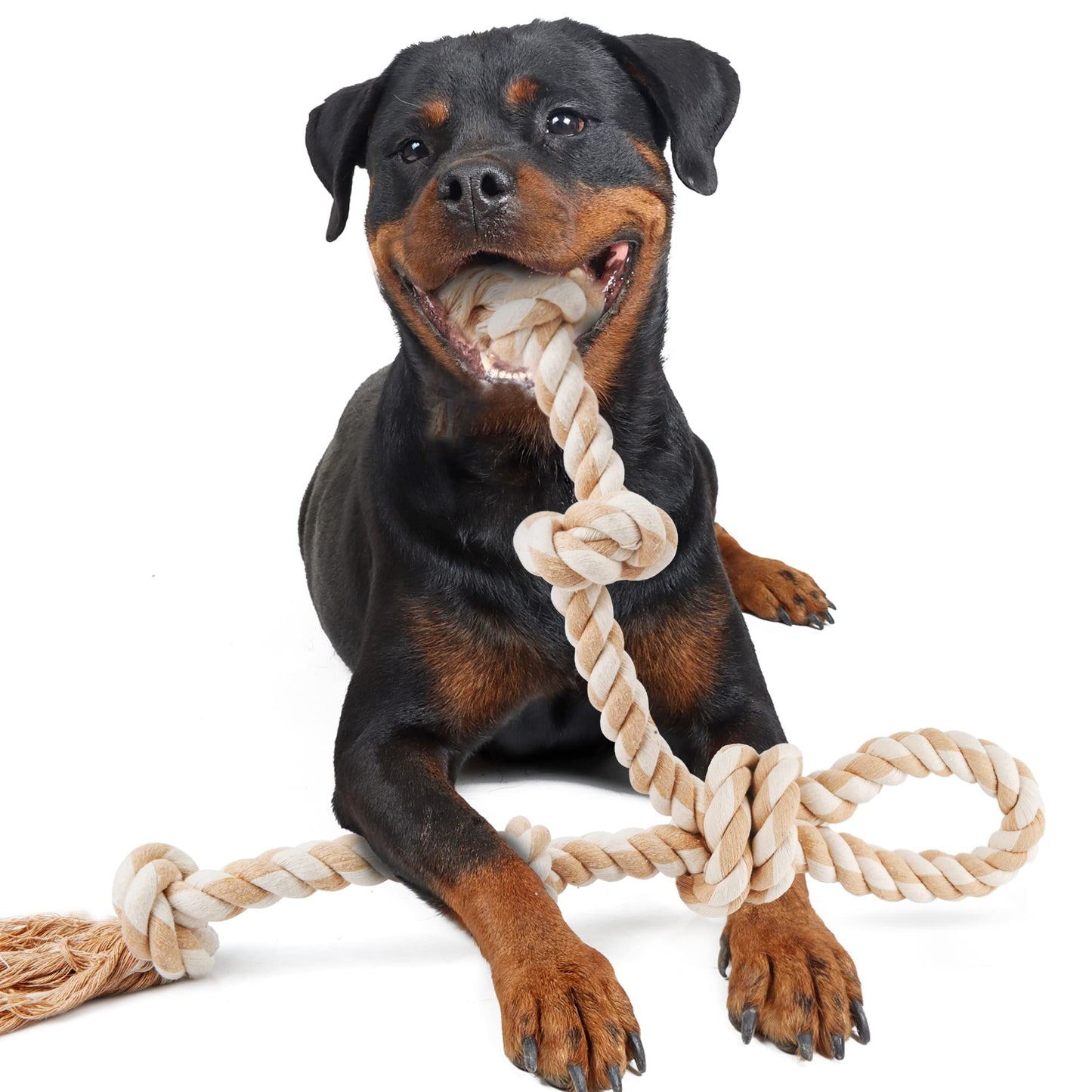 5-Knot Cotton Rope Dog Toy for Tug & Chew