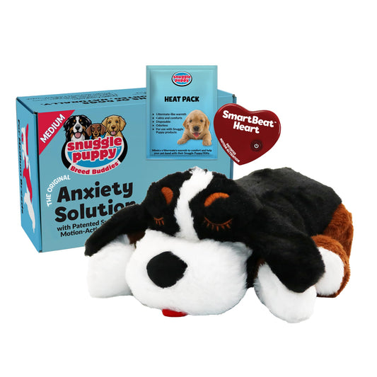 Heartbeat Plush Dog Toy for Calming Comfort