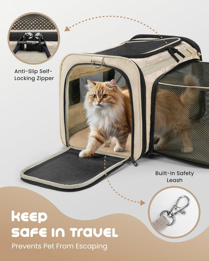 Expandable Airline-Approved Soft Cat Carrier
