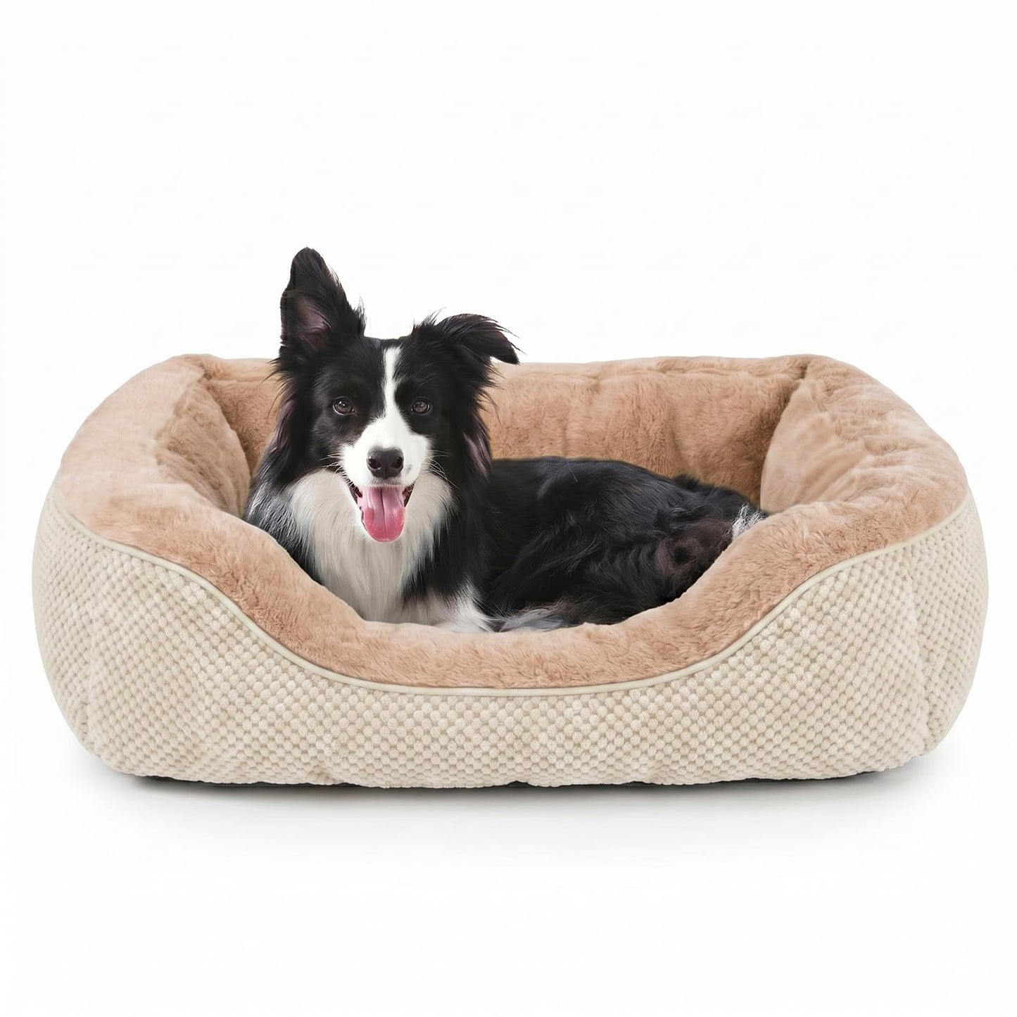 Orthopedic Calming Dog Bed with Anti-Slip Bottom