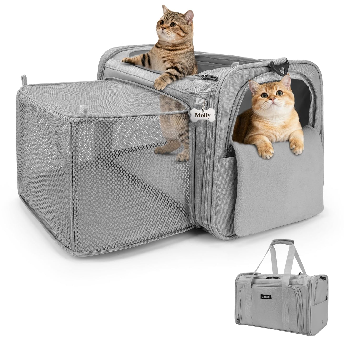 Expandable Airline-Approved Soft Cat Carrier