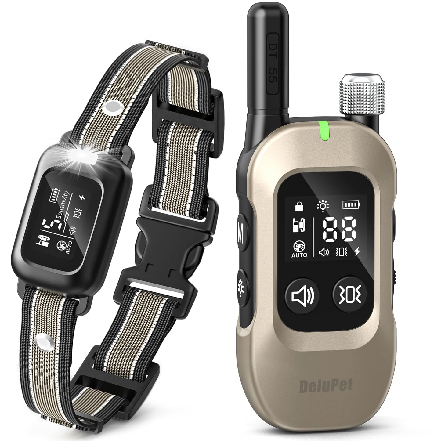 2-in-1 Dog Training & Anti-Bark Collar with Remote