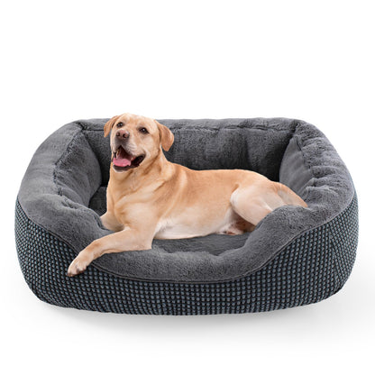 Orthopedic Calming Dog Bed with Anti-Slip Bottom
