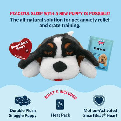 Heartbeat Plush Dog Toy for Calming Comfort