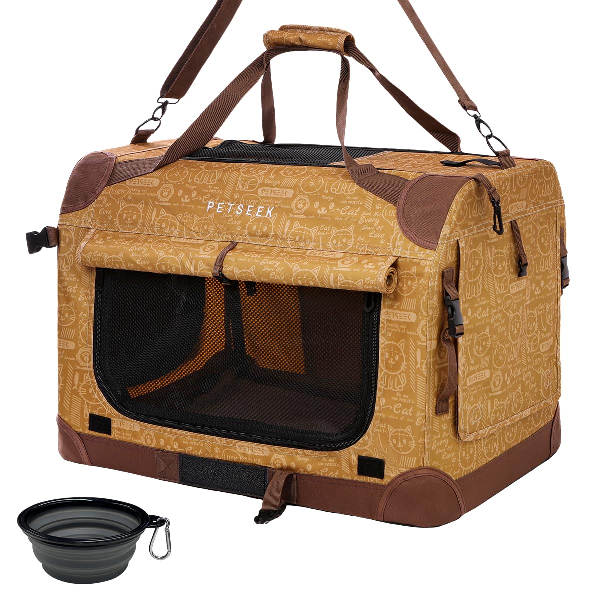 Extra-Large Soft-Sided Pet Carrier, Foldable