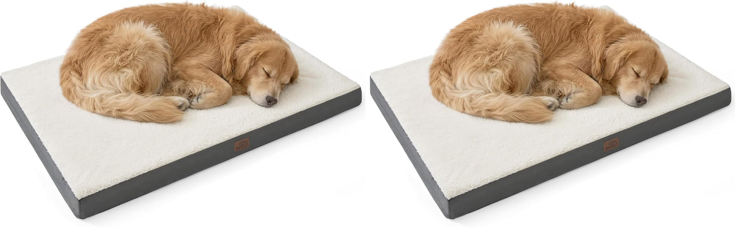 Washable Sherpa Dog Bed for Large Dogs