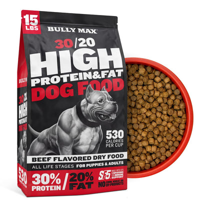 High-Protein Dry Dog Food for Adults & Puppies