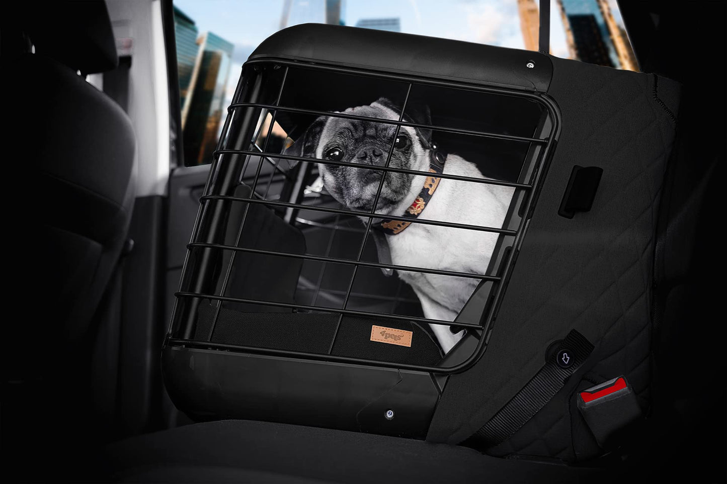 Crash-Tested Pet Car Seat Carrier with Cushion