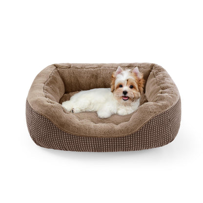 Orthopedic Calming Dog Bed with Anti-Slip Bottom