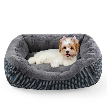 Orthopedic Calming Dog Bed with Anti-Slip Bottom
