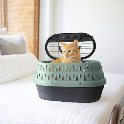 Two-Door Top-Load Pet Kennel for Small Pets