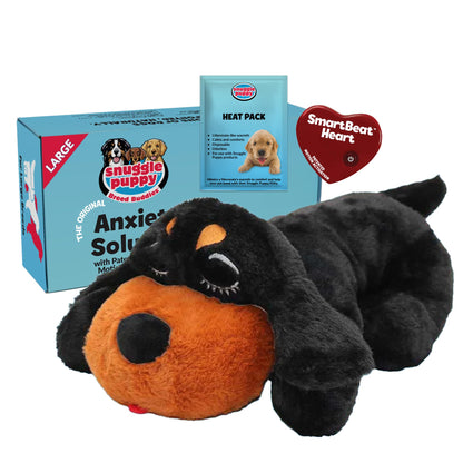 Heartbeat Plush Dog Toy for Calming Comfort