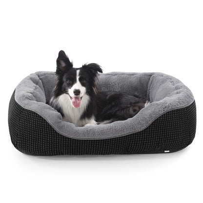 Orthopedic Calming Dog Bed with Anti-Slip Bottom